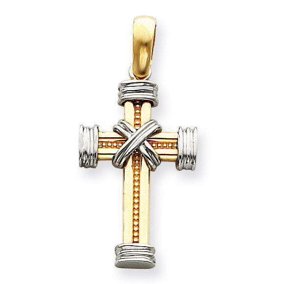 Latin Cross Pendant 14k Two-Tone Gold K2171, MPN: K2171, 637218073900
