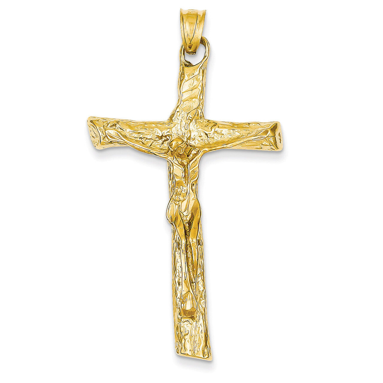 Satin Crucifix Pendant 14k Gold K2183, MPN: K2183, 883957901602