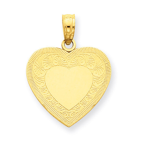 Heart Pendant 14k Gold K2522, MPN: K2522, 637218004317