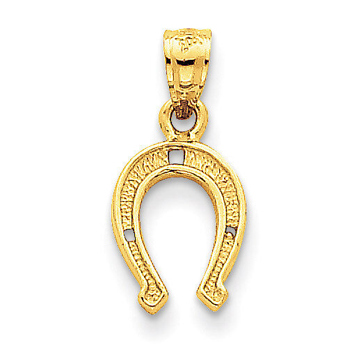 Horse Shoe Pendant 14k Gold K2741, MPN: K2741, 886774618142