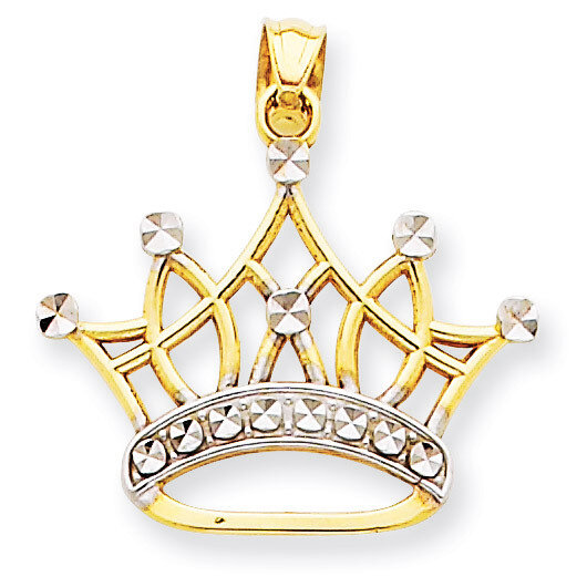 Crown Pendant 14k Gold K2746