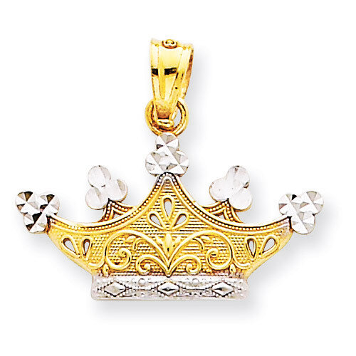 Crown Pendant 14k Gold K2753