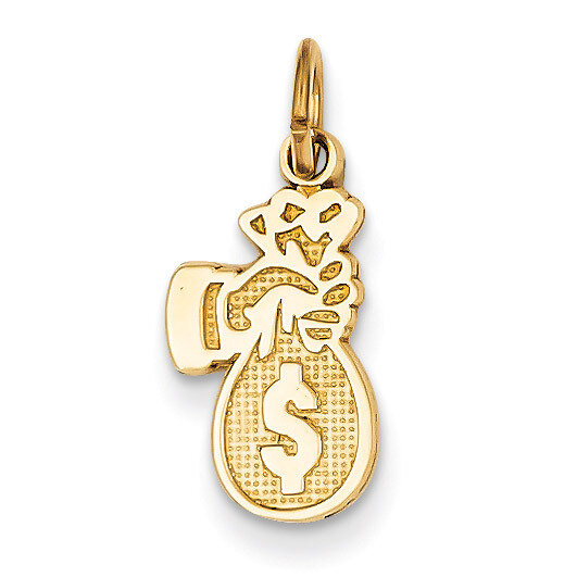 Money Bag Charm 14k Gold K2770