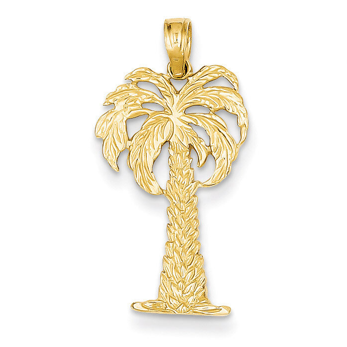 Palm Tree Pendant 14k Gold K2887