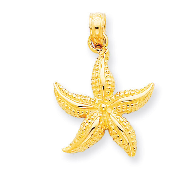 Starfish Pendant 14k Gold K2940