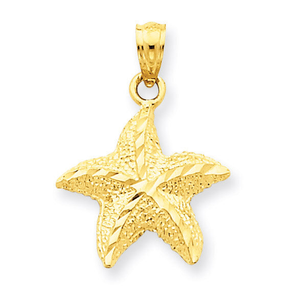 Starfish Pendant 14k Gold K2954