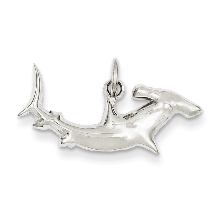 Hammerhead Shark Charm 14k White Gold K3014, MPN: K3014, 886774098739