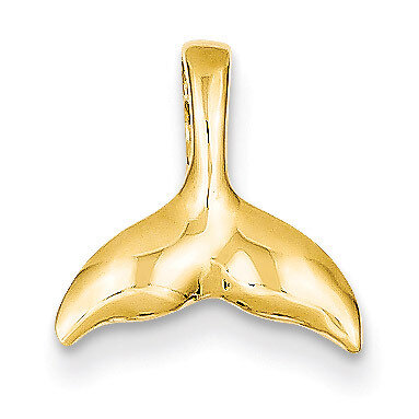 Whale Tail Chain Slide 14k Gold K3026