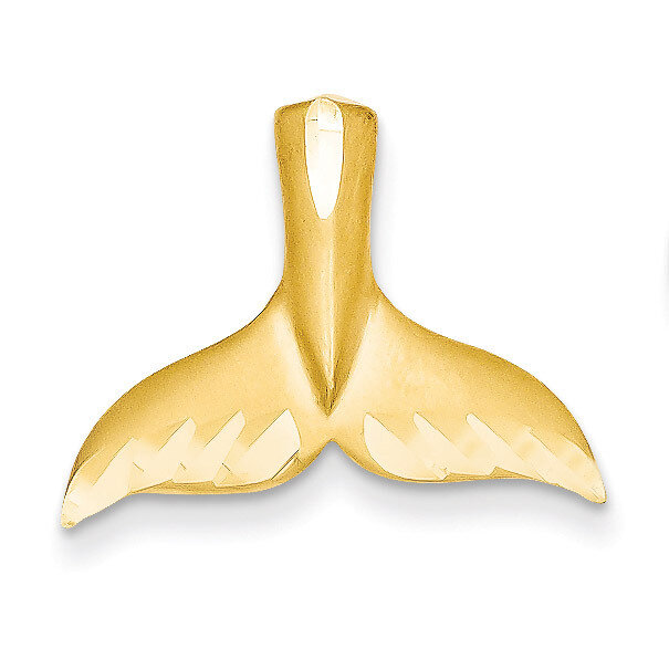 Whale Tail Slide 14k Gold Diamond-cut K3028, MPN: K3028, 886774098777