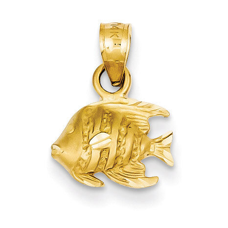 Fish Pendant 14k Gold K3048
