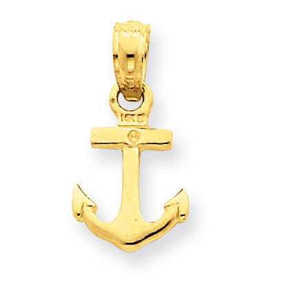 Mini Anchor Pendant 14k Gold K3087