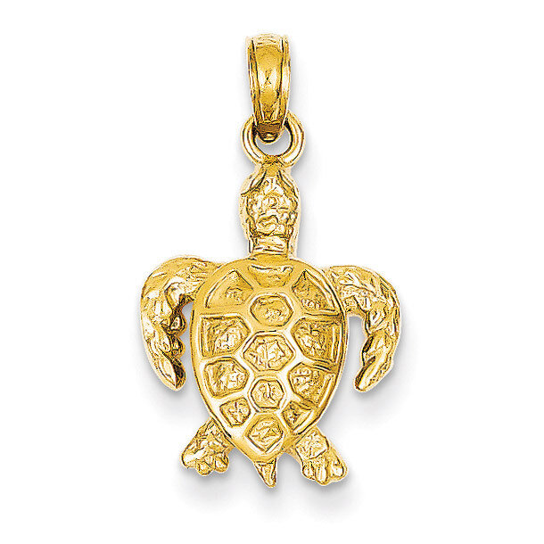 Sea Turtle Pendant 14k Gold K3309, MPN: K3309, 637218060238