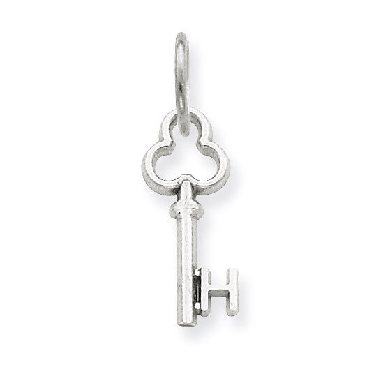 H Key Charm 14k White Gold K3434H, MPN: K3434H, 883957133270