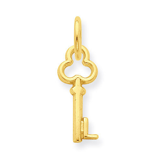 L Key Charm 14k Gold K3442L