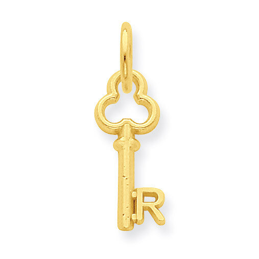 R Key Charm 14k Gold K3442R