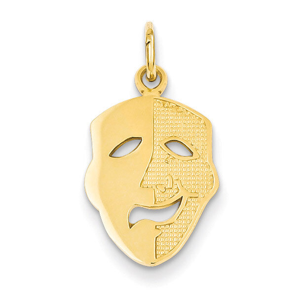 Comedy Mask Charm 14k Gold K3490