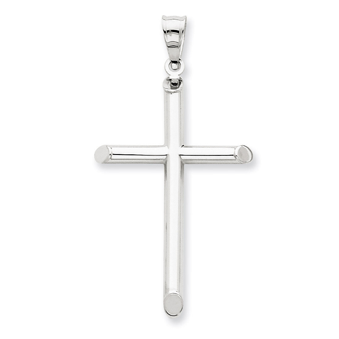 Polished Hollow Cross Pendant 14k White Gold K3710, MPN: K3710, 886774100906