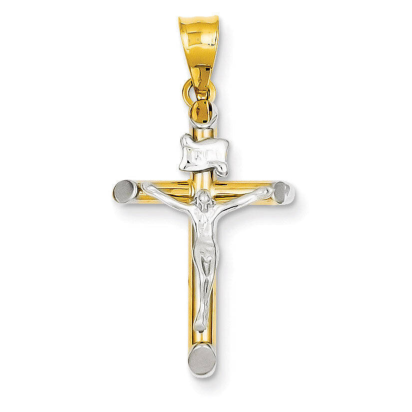 INRI Crucifix Pendant 14k Two-Tone Gold K3722