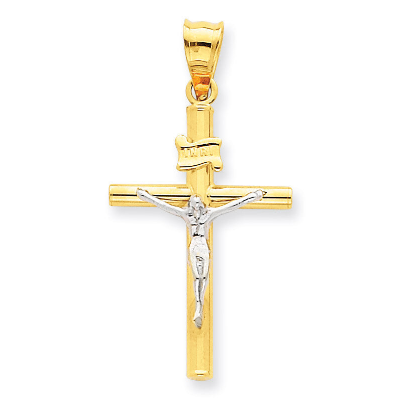 INRI Crucifix Pendant 14k Two-Tone Gold K3725