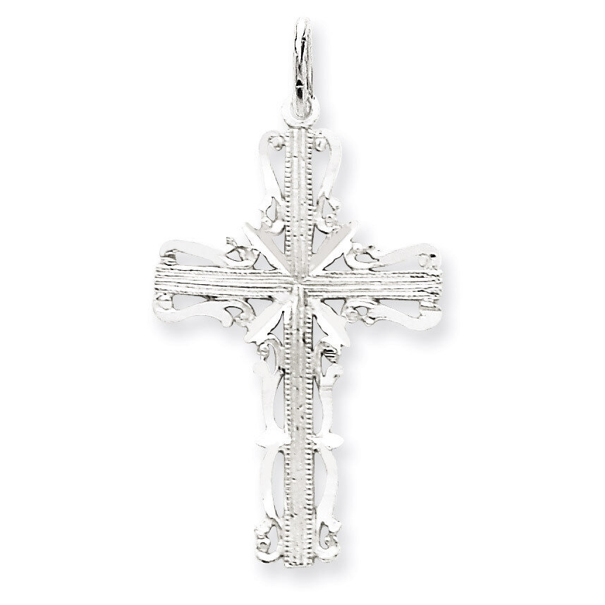 Latin Cross Pendant 14k White Gold K376, MPN: K376, 883957524443