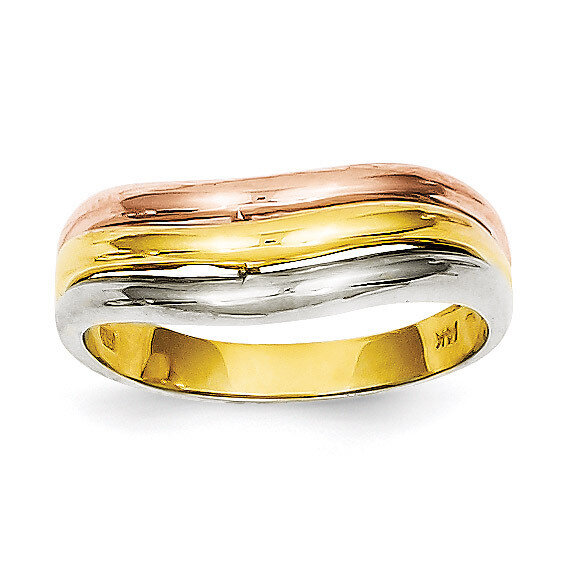 Fancy Ring 14k Tri-Color Gold K3864