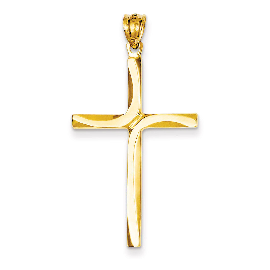 Cross Pendant 14k Gold Polished K411, MPN: K411, 883957430959