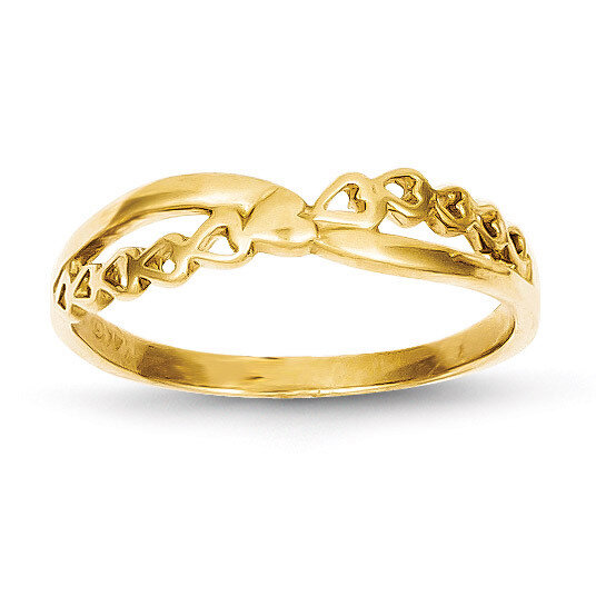 Fancy Heart Ring 14k Gold K4568