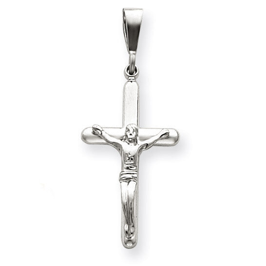 Crucifix Pendant 14k White Gold K460