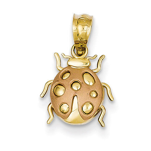 Ladybug Pendant 14k Two-tone Gold K4820