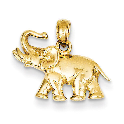 Elephant Charm 14k Gold Polished K4863
