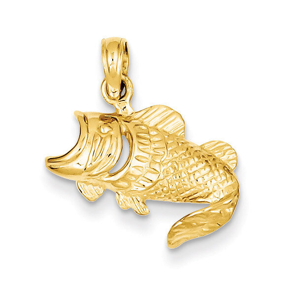 Small Fish Charm 14k Gold K4869