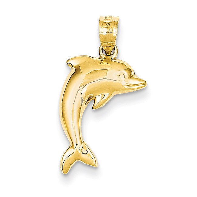 Dolphin Charm 14k Gold Polished K4875