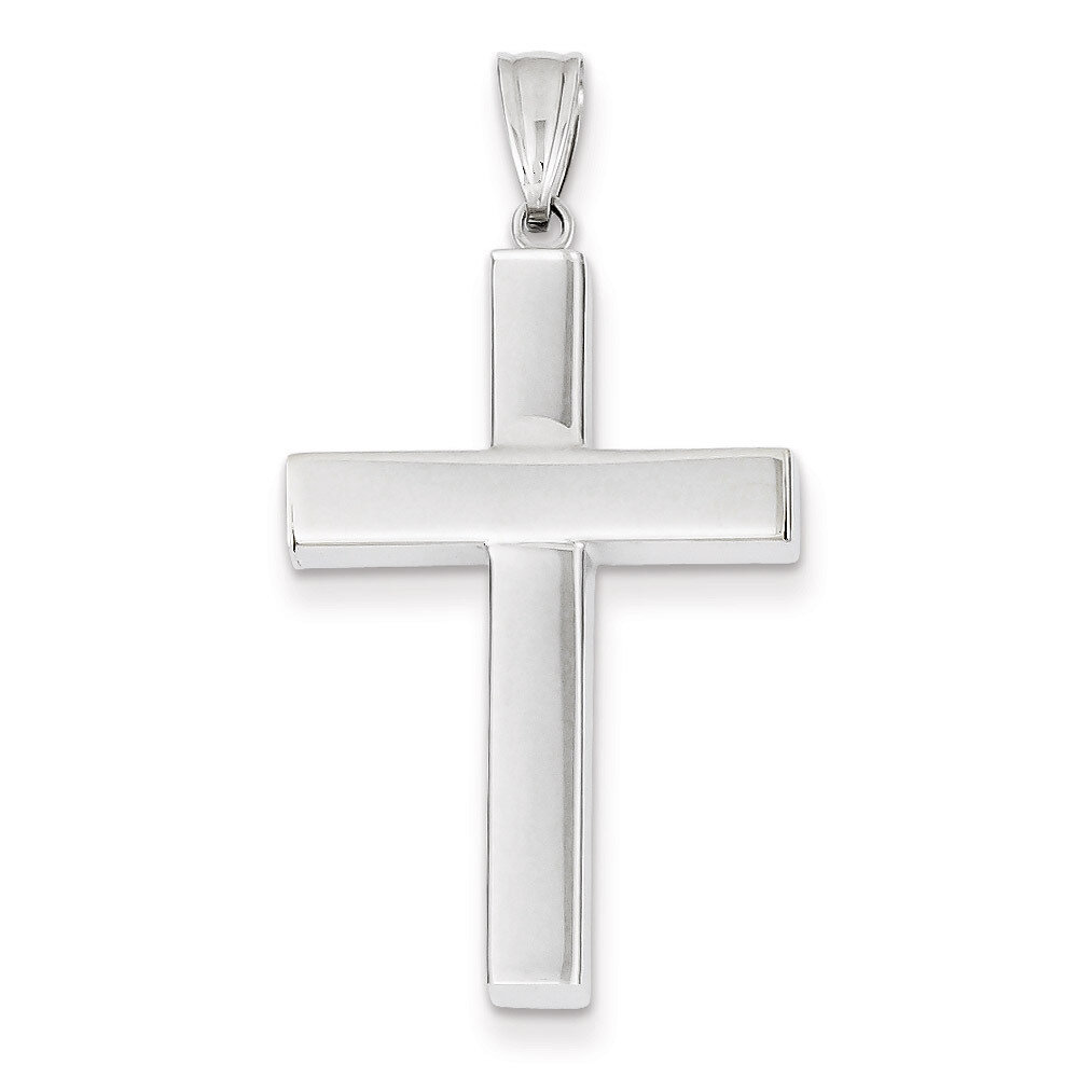 Polished Hollow Cross Pendant 14k White Gold K4998, MPN: K4998, 869944885896