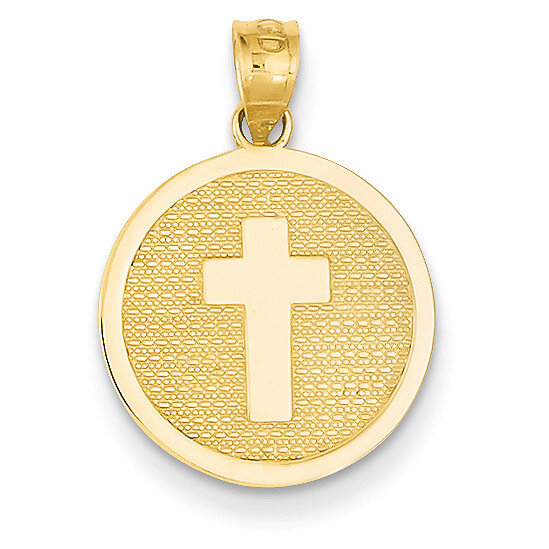Reversible Cross & 1st Holy Communion Charm 14k Gold K5085