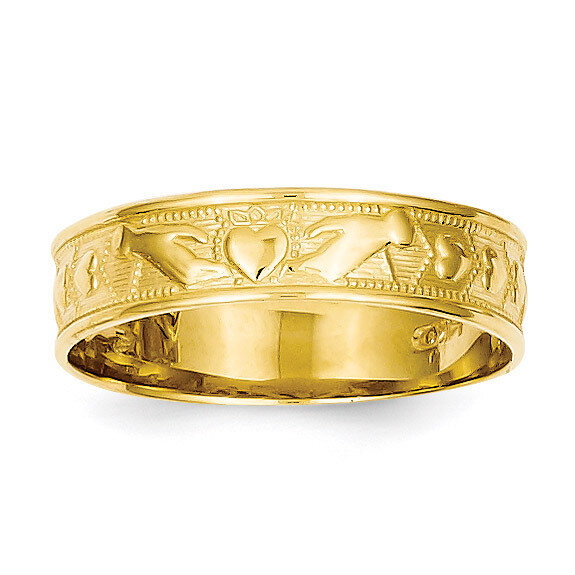 Claddagh Ring 14k Gold Polished K5135