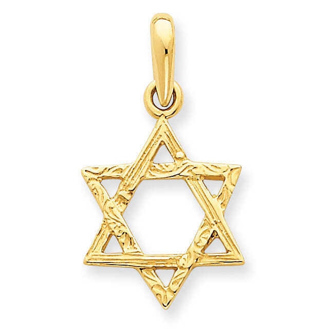 Star of David Pendant 14k Gold K533, MPN: K533, 883957266039