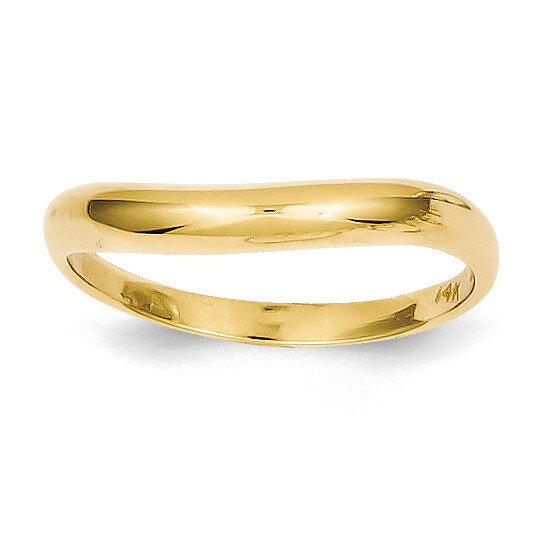 Stackable Wave Ring 14k Gold Polished K584