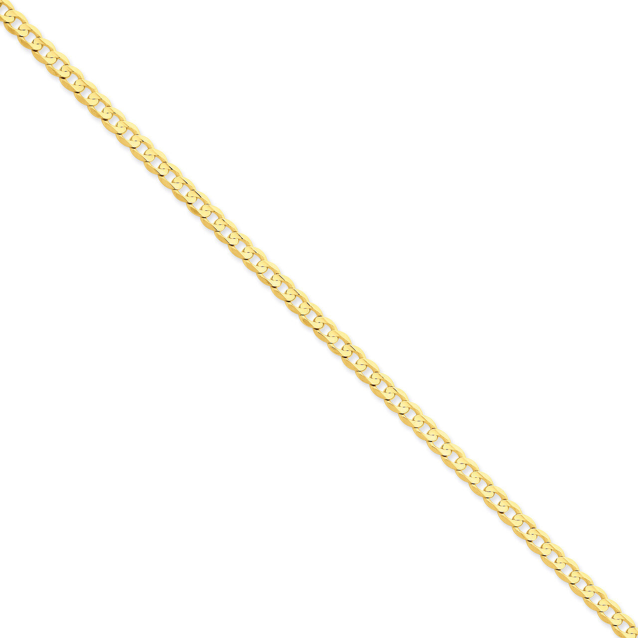 4.5mm Open Concave Curb Chain 22 Inch 14k Gold LCR120-22, MPN: LCR120-22, 886774418223