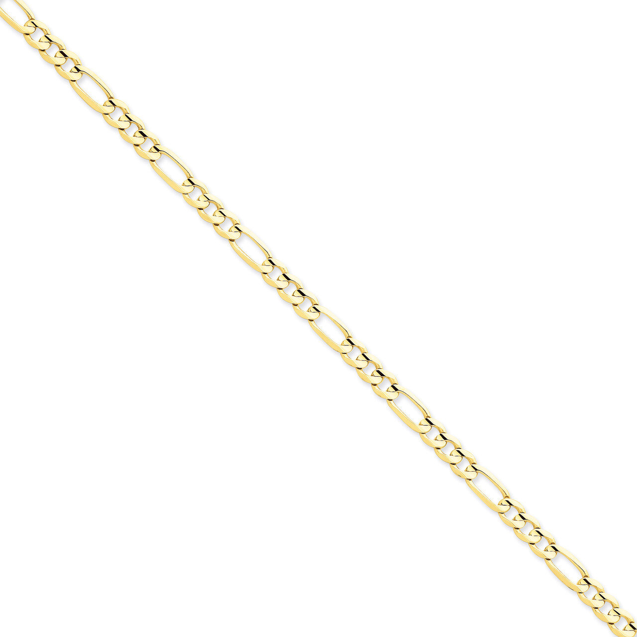 5.25mm Concave Open Figaro Chain 20 Inch 14k Gold LFG140-20