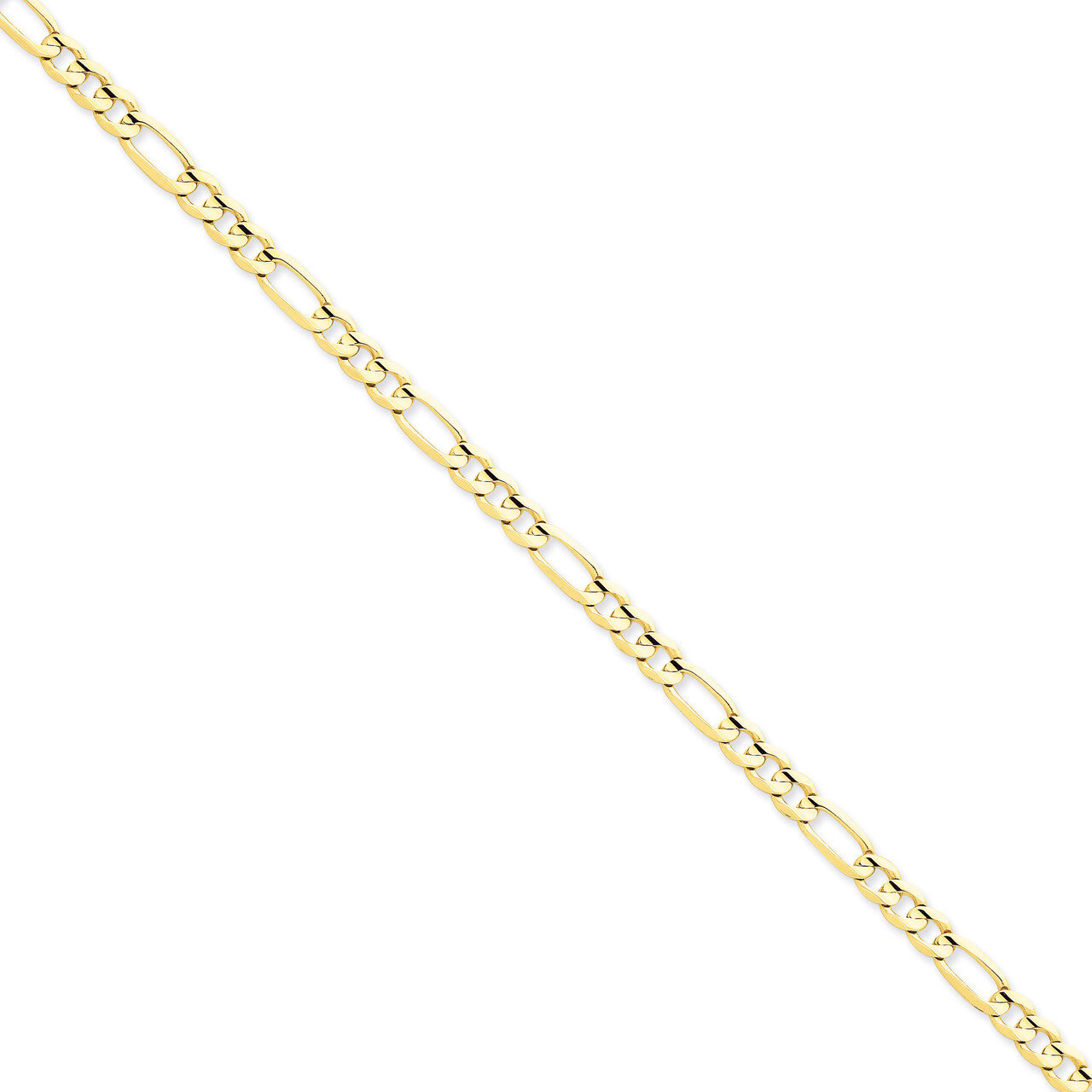 5.25mm Concave Open Figaro Chain 22 Inch 14k Gold LFG140-22, MPN: LFG140-22, 886774417042