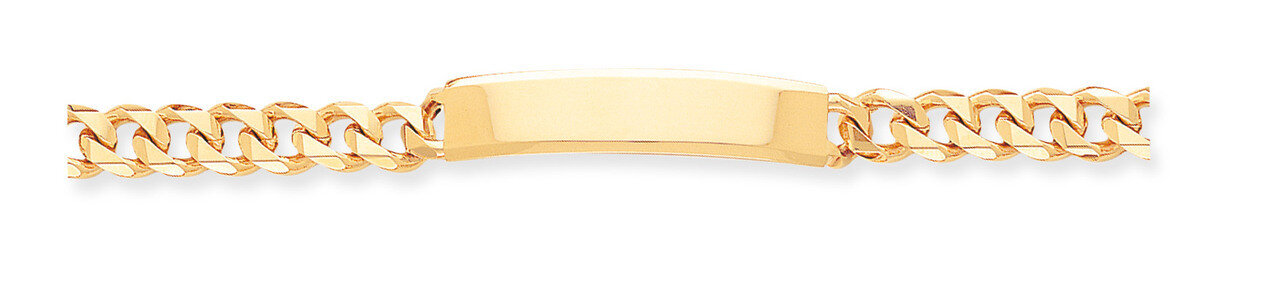 Hand-polished Traditional Link ID Bracelet 8 Inch 14k Gold LK118ID-8