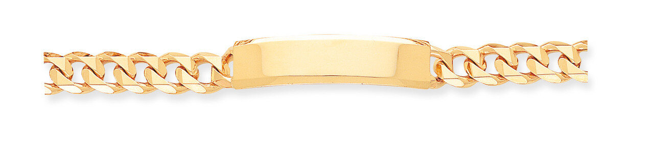 Hand-polished Traditional Link ID Bracelet 8 Inch 14k Gold LK119ID-8