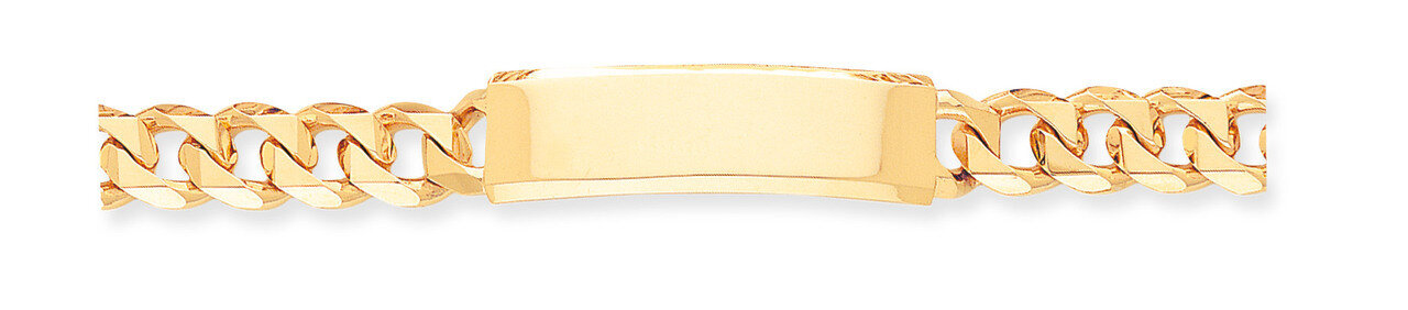 Hand-polished Traditional Link ID Bracelet 8 Inch 14k Gold LK120ID-8