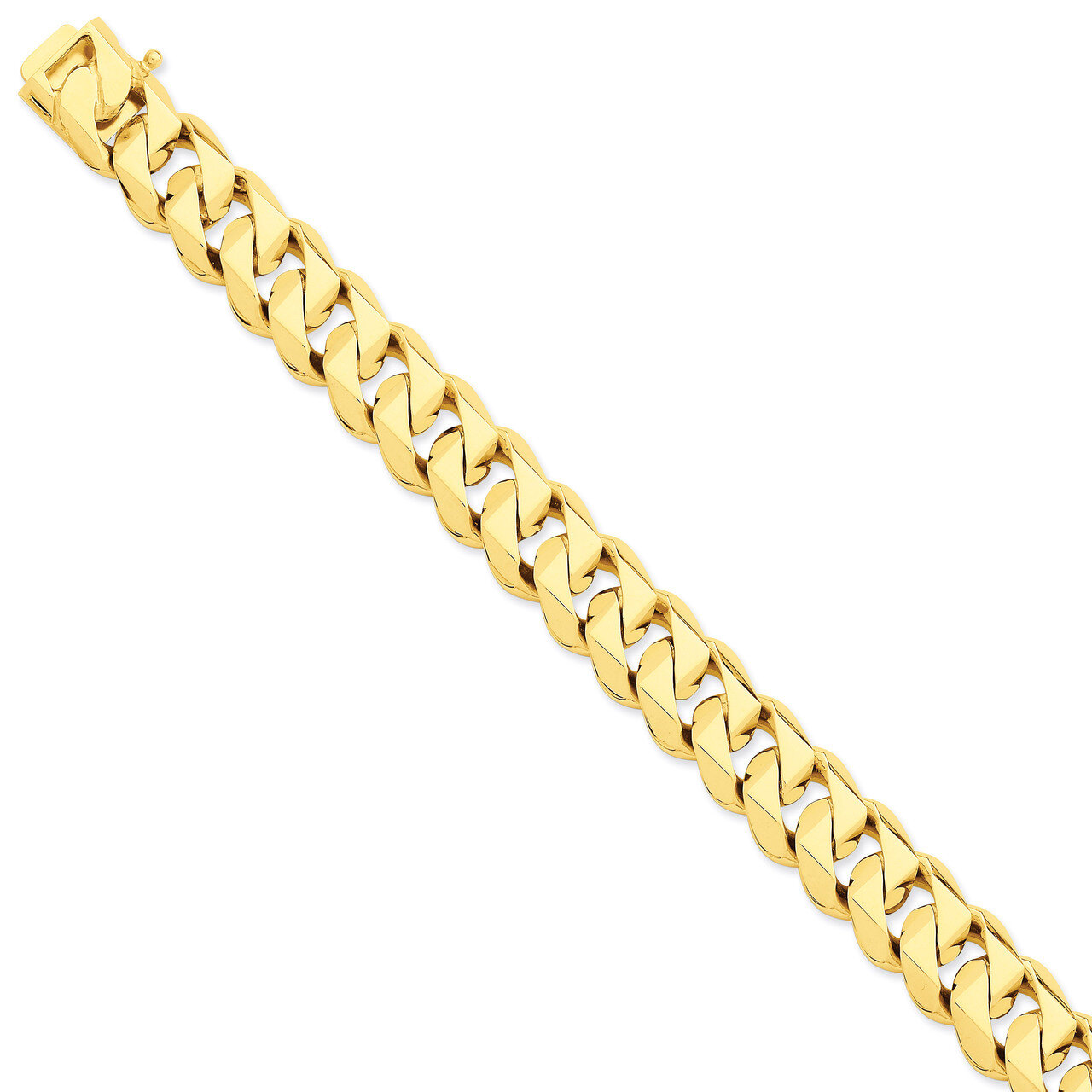14mm Hand-polished Traditional Link Chain 22 Inch 14k Gold LK121-22
