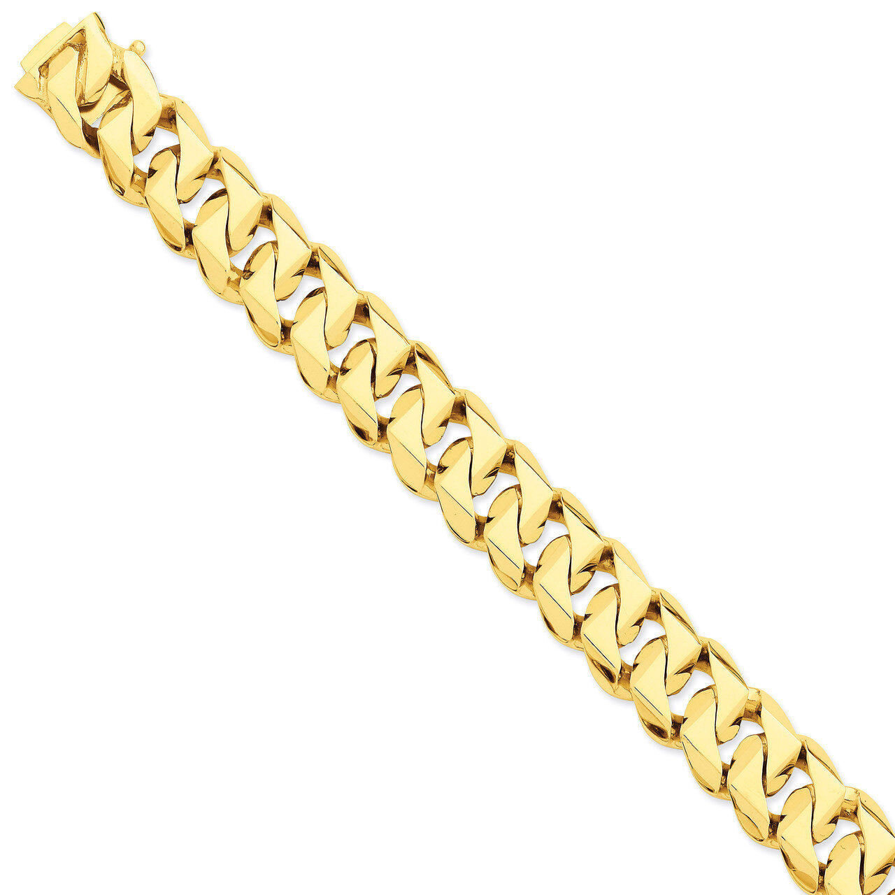 16mm Hand-polished Traditional Link Chain 22 Inch 14k Gold LK122-22