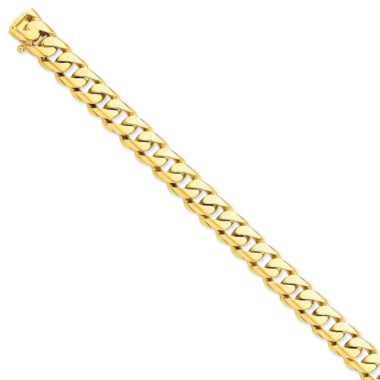 11mm Hand-polished Rounded Curb Link Chain 22 Inch 14k Gold LK127-22