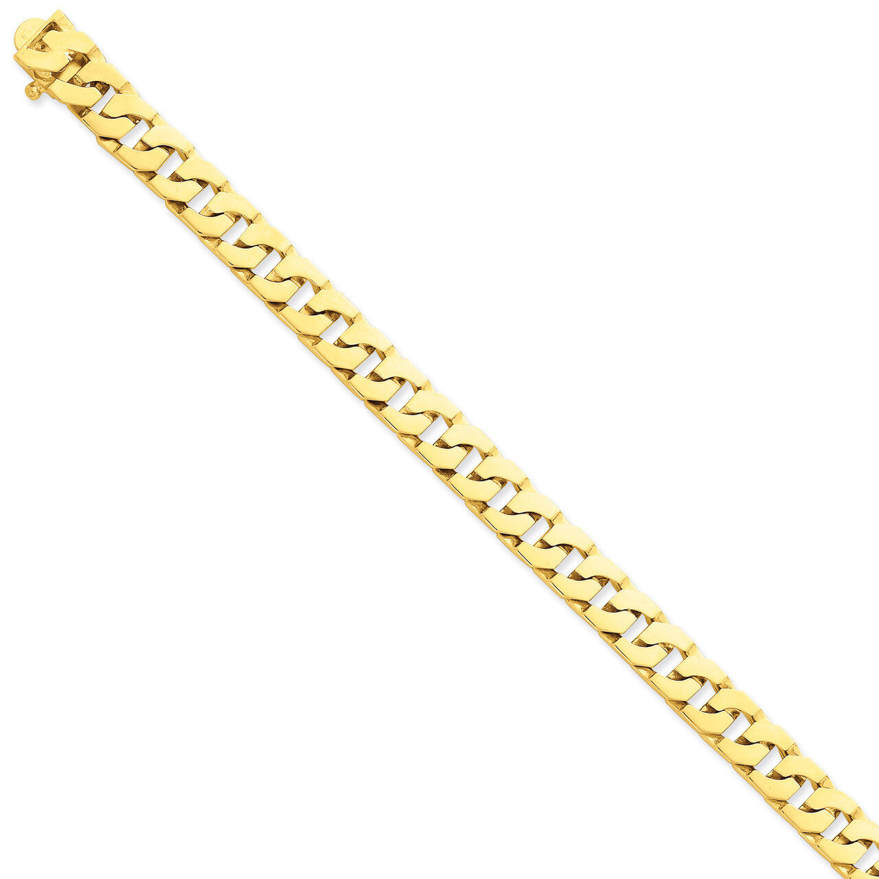 10mm Hand-Polished Fancy Link Chain 24 Inch 14k Gold LK138-24