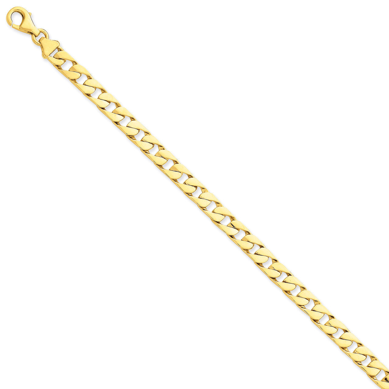 6.5mm Hand-Polished Fancy Link Chain 22 Inch 14k Gold LK147-22