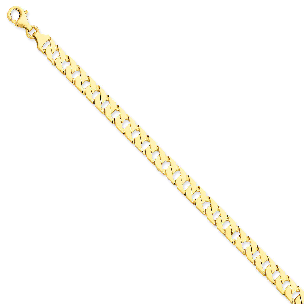 7.41mm Hand-polished Fancy Link Necklace 20 Inch 14k Gold LK149-20