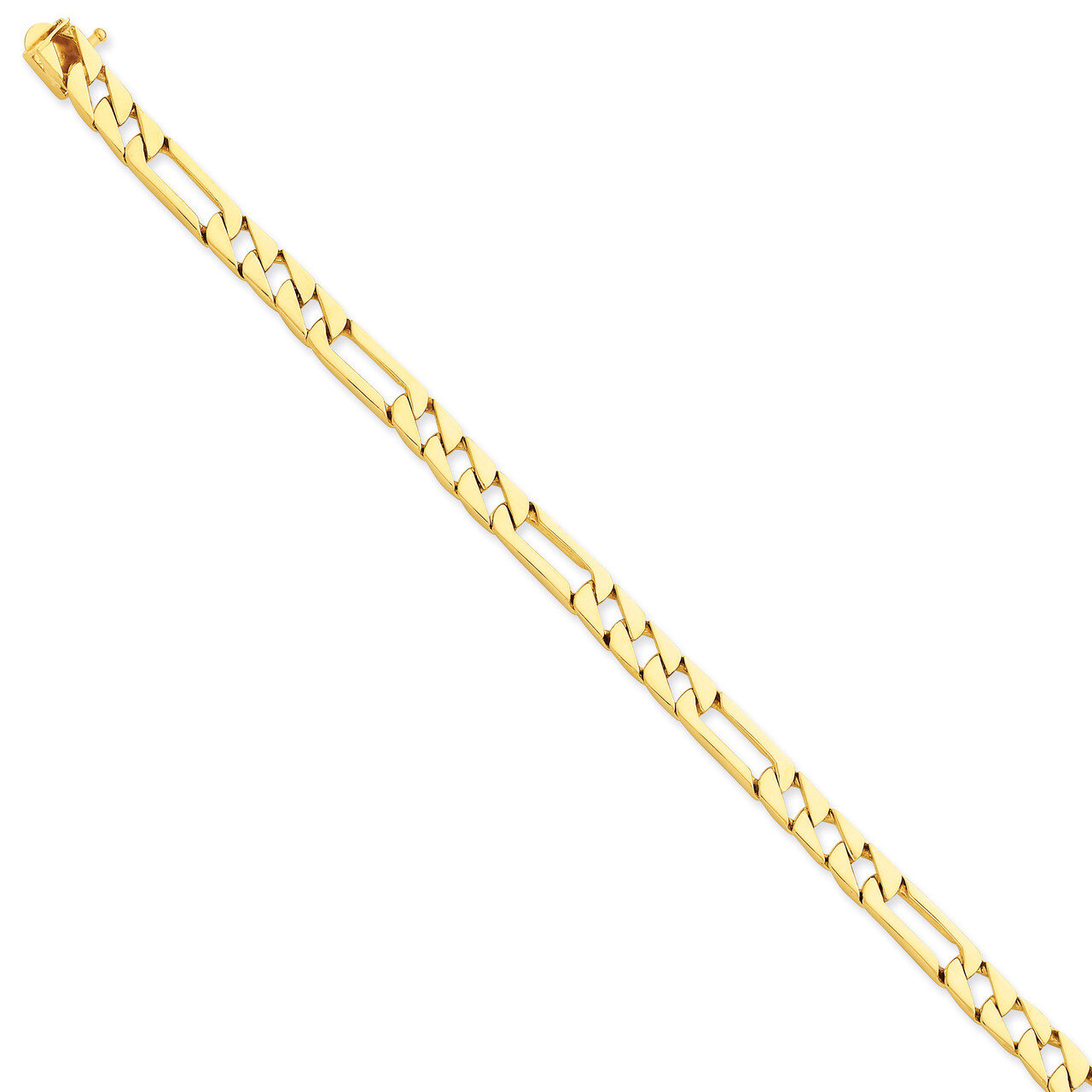 6mm Hand-Polished Fancy Link Chain 18 Inch 14k Gold LK154-18, MPN: LK154-18, 191101649844